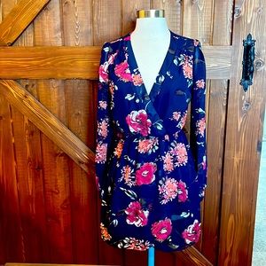 Blue and floral Dress Size Small